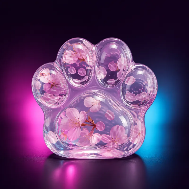 Crystal-clear Cat-paw Squeeze Toy