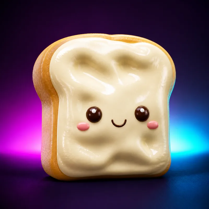 Silicone Cream Mud Toast Squishy